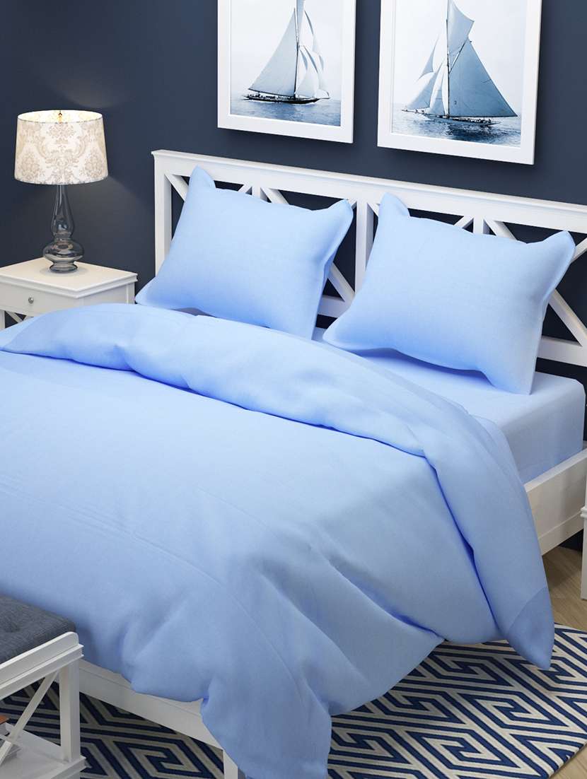 cotton double bedsheet with 2 pillow covers 