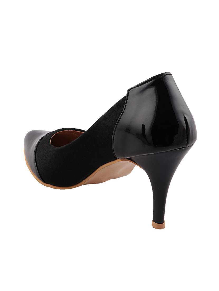 black slip on pumps - 16857973 -  Standard Image - 2