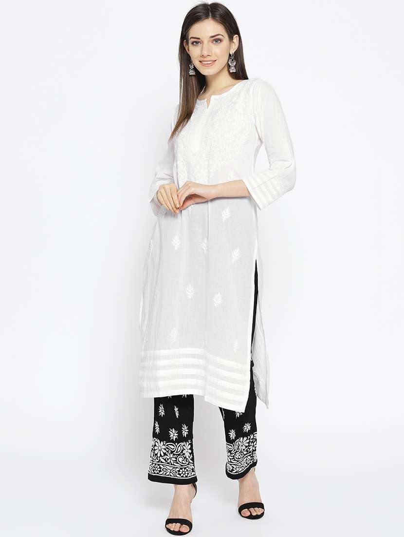 chikankari kurta palazzo set