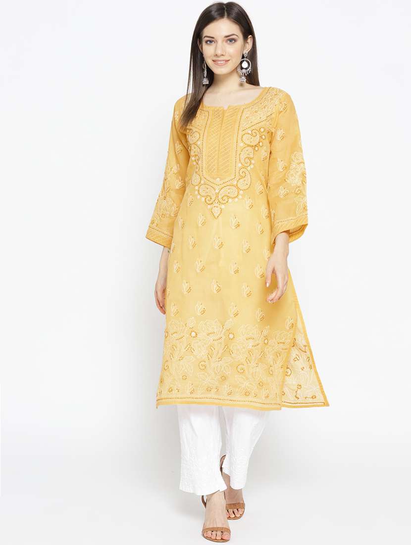 chikankari kurta palazzo set