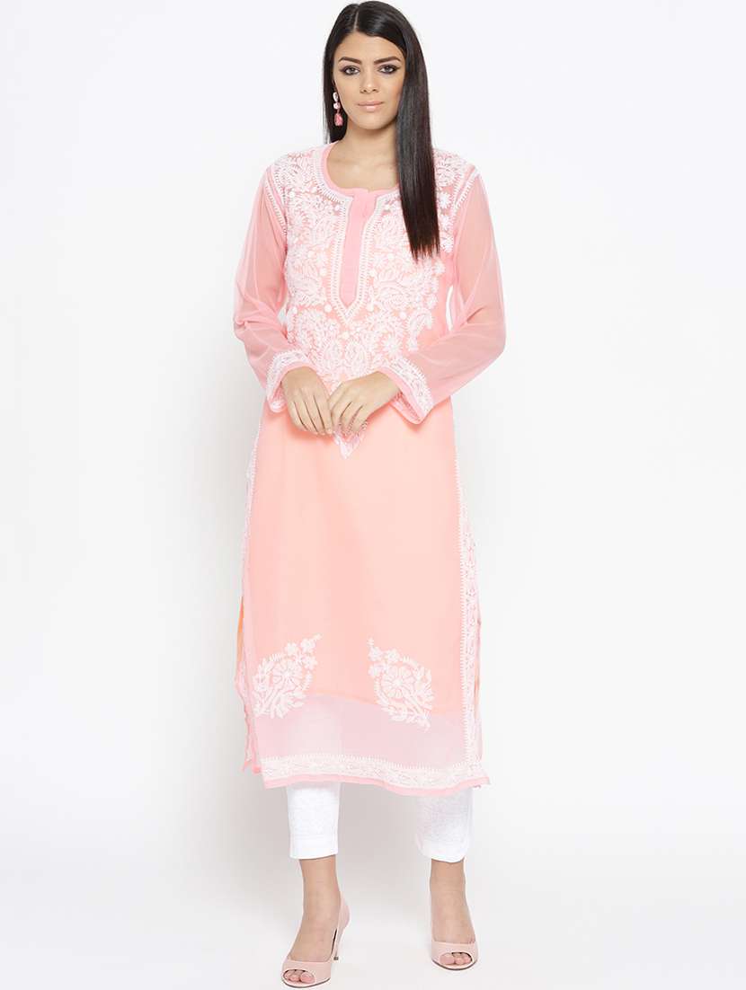 chikankari kurta pant set