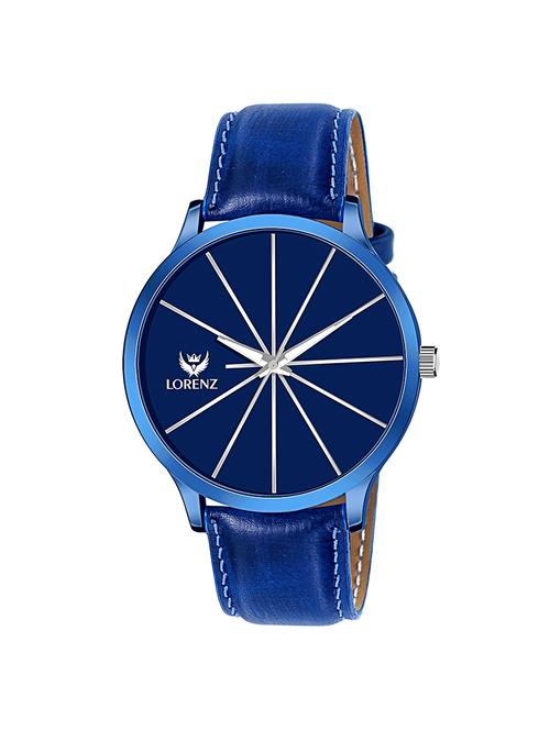 lorenz mens on trend luxury finish blue dial watch- mk-3022k - 16862830 -  Standard Image - 0