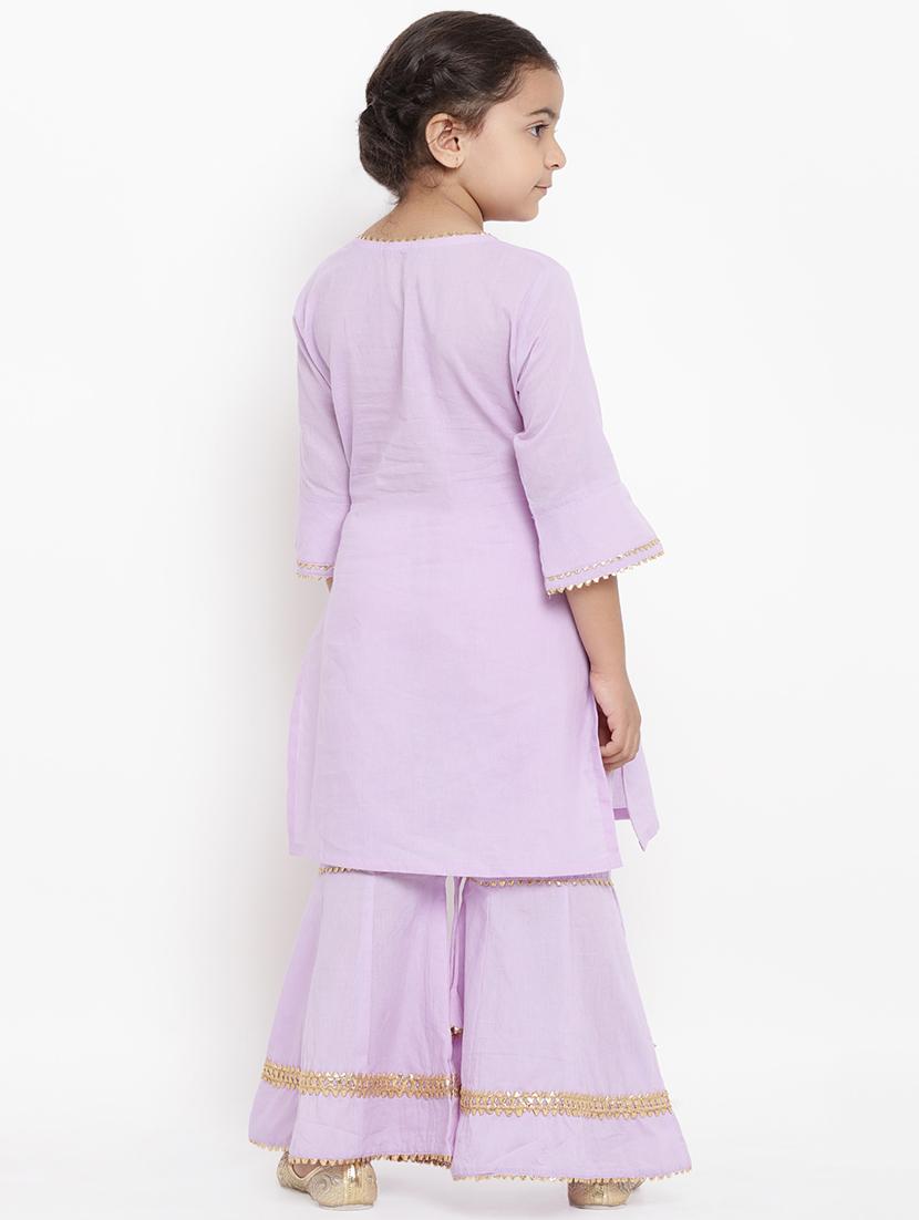 purple cotton suit set - 16866364 - Standard Image - 2