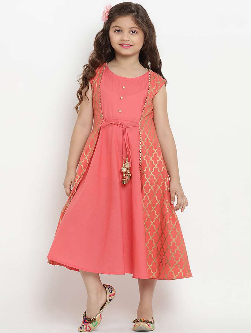 pink cotton frock