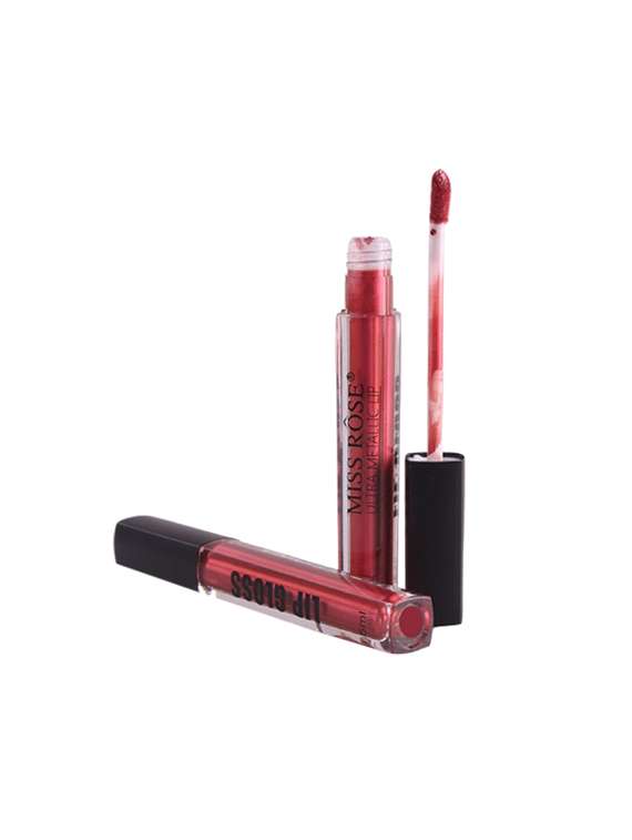 miss rose ultra metallic lip gloss shade#34