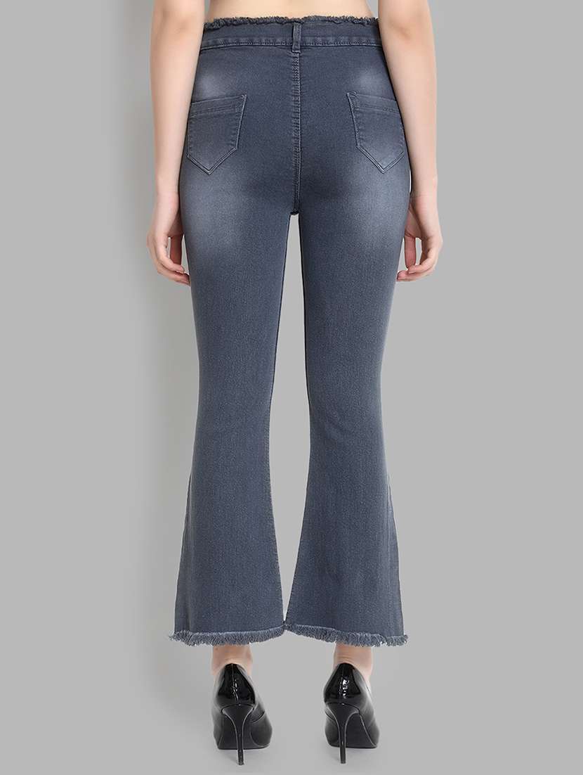 distress detail high rise jeans  - 16868014 -  Standard Image - 2