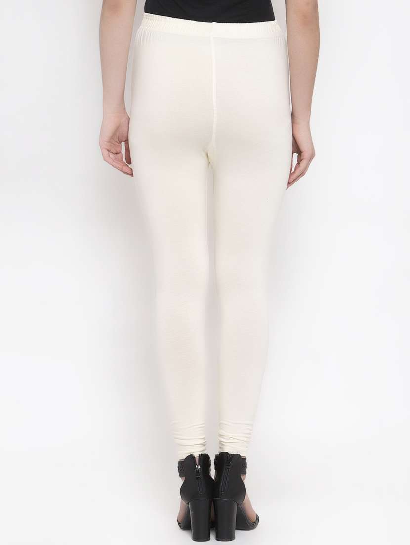 white solid churidar - 16869411 -  Standard Image - 2