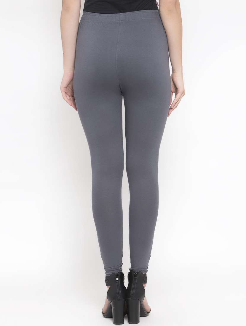 women grey solid legging - 16869415 -  Standard Image - 2