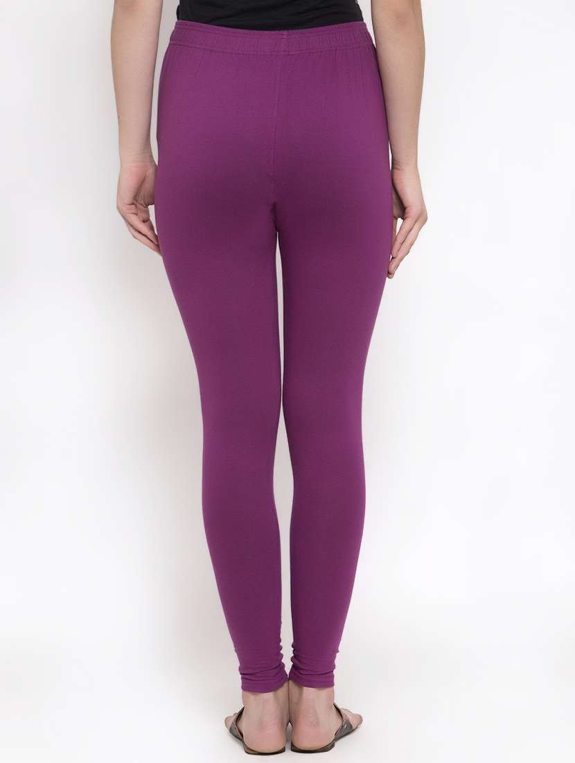 purple solid churidar - 16869418 -  Standard Image - 2