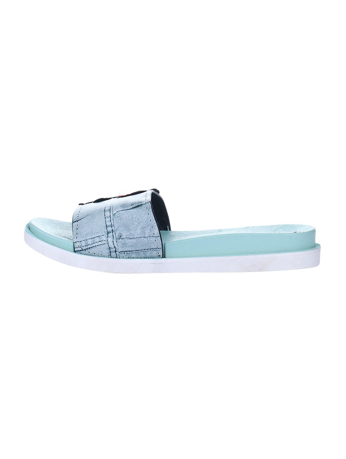 blue slides flip flops - 16869458 - Standard Image - 2