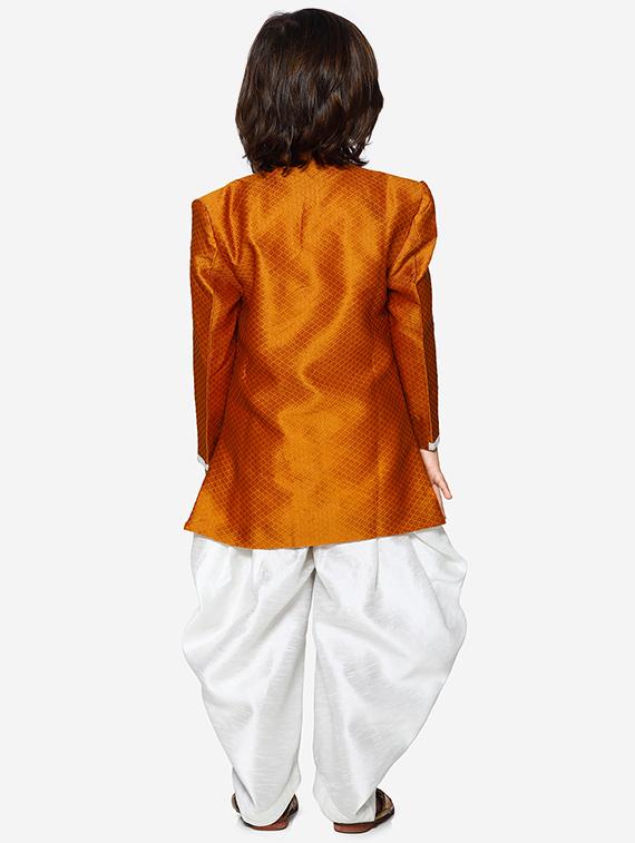 orange silk kurta sets - 16871524 - Standard Image - 2
