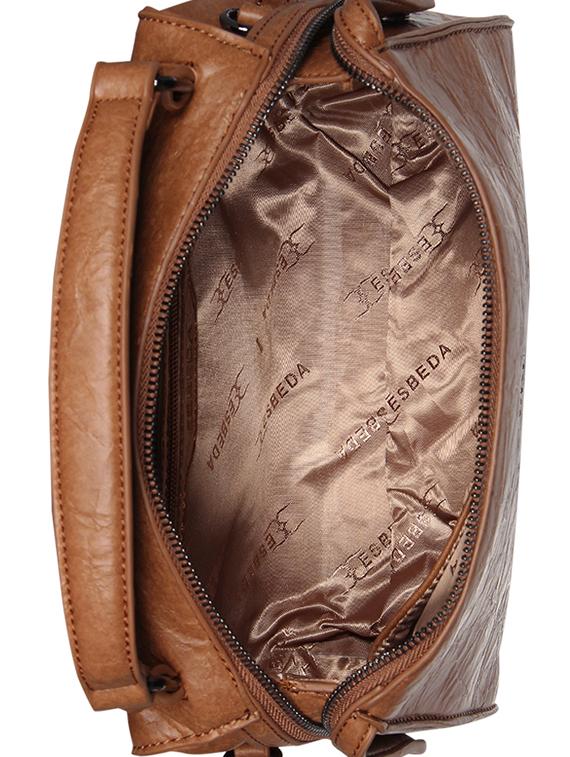 tan leatherette (pu) sling bag - 16872763 - Standard Image - 2