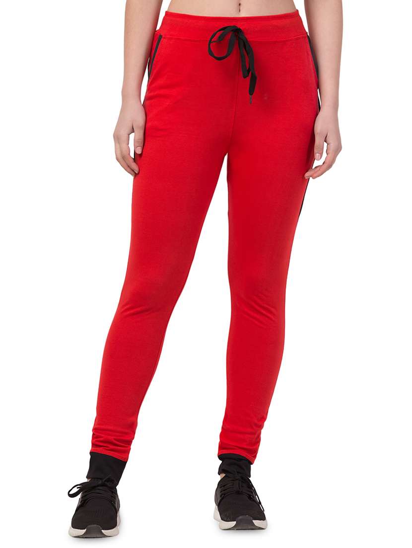 high rise contrast detail track pant 