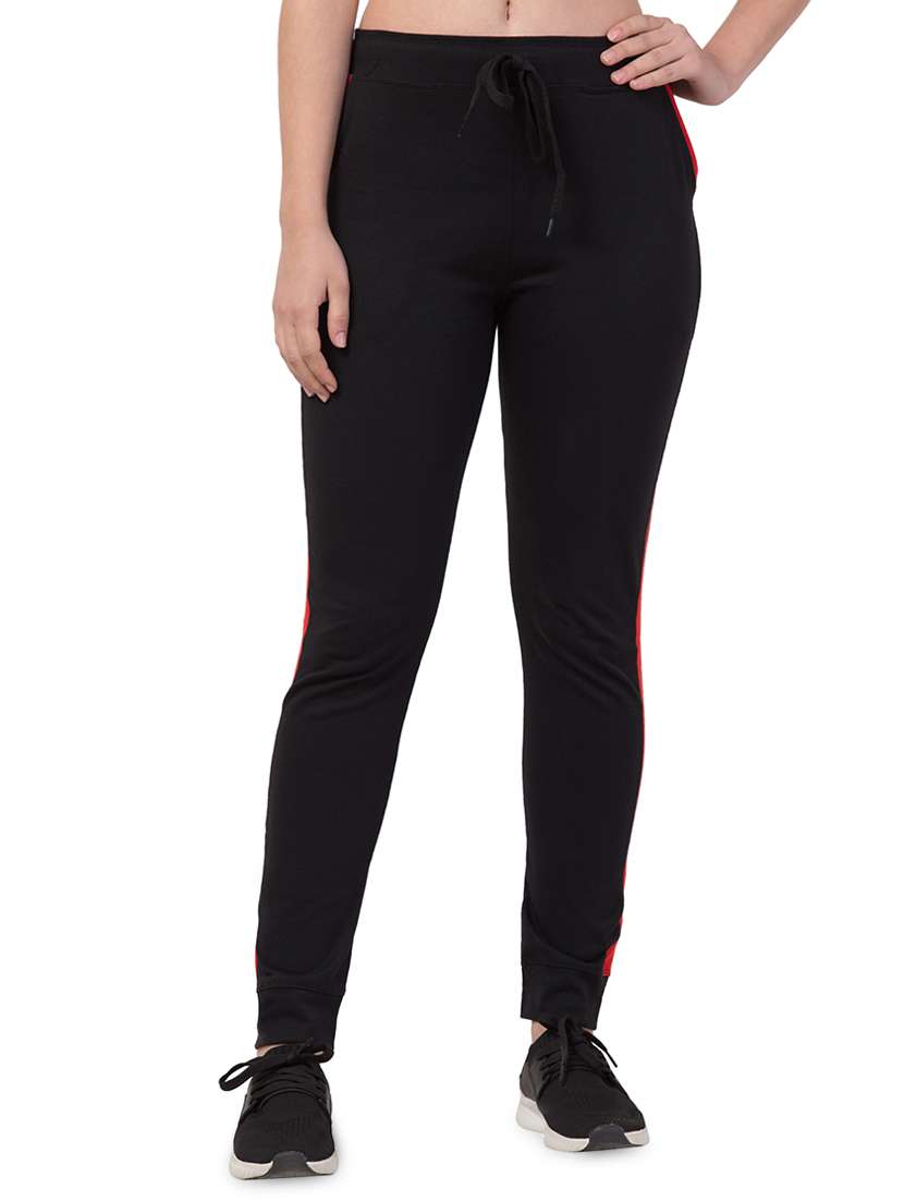 high rise contrast detail track pant 