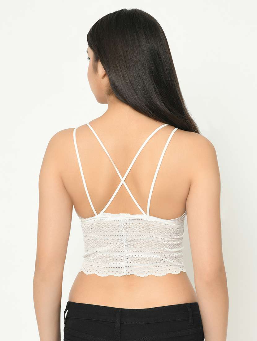 lace detail bralette bra - 16873668 - Standard Image - 2