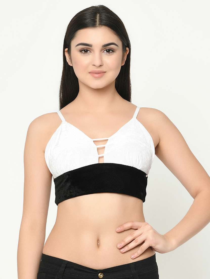 color block bralette bra 