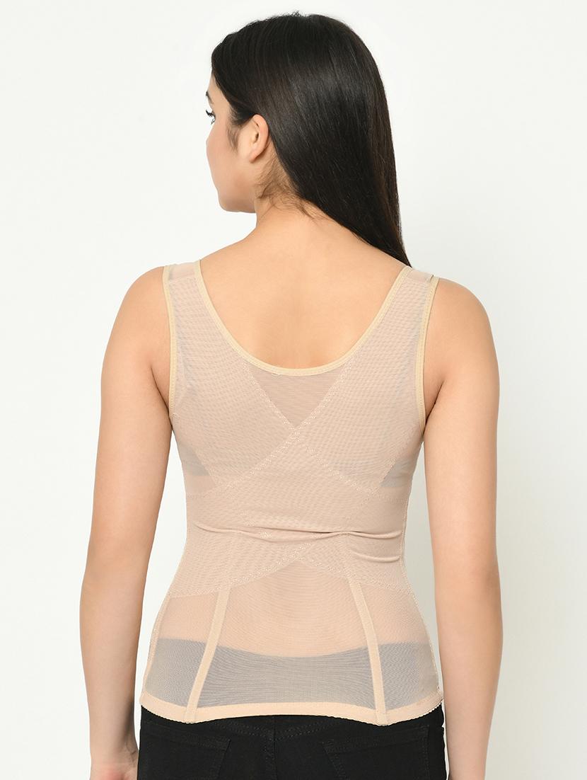 beige nylon shaper camisoles shapewear - 16873682 - Standard Image - 2