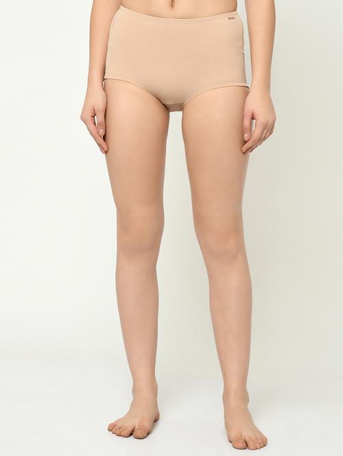 beige nylon shaper brief shapewear - 16873685 - Standard Image - 0