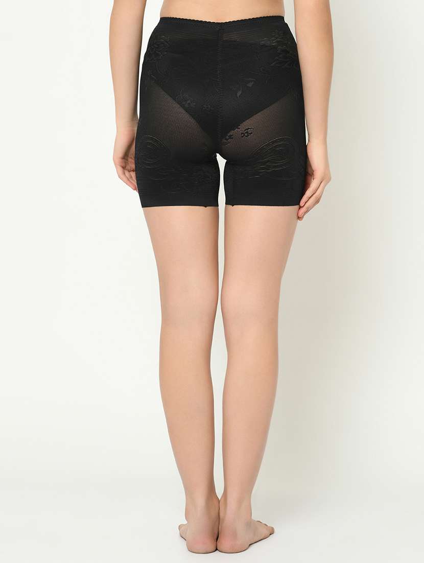 black poly spandex shaper thighs shapewear - 16873707 - Standard Image - 2