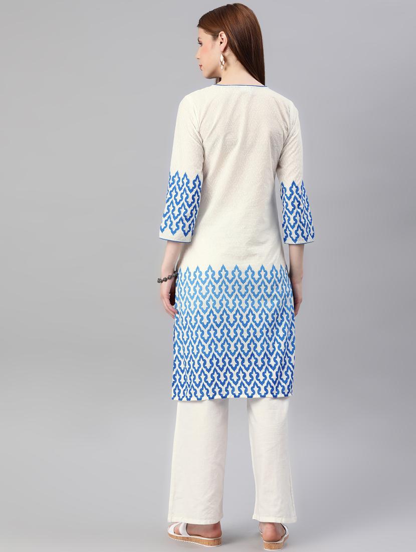 women's straight kurta - 16876602 - Standard Image - 2