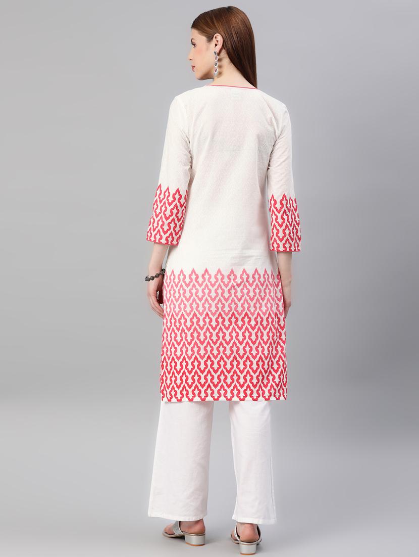 women's straight kurta - 16876603 - Standard Image - 2