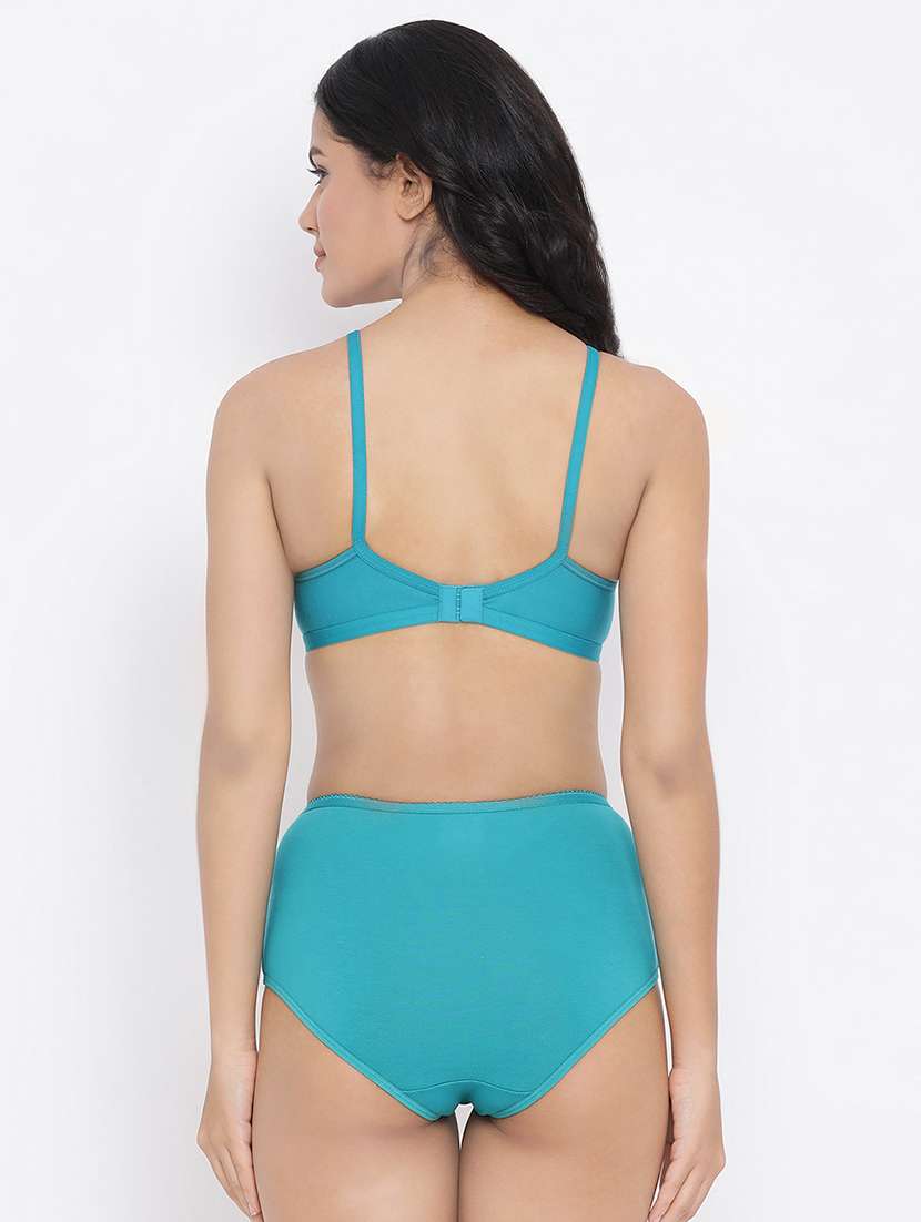 bow patch t-shirt bra with panty set  - 16879494 -  Standard Image - 2