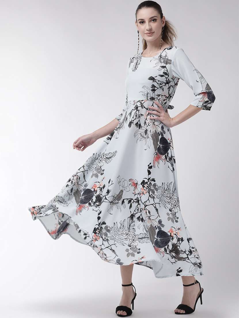 tie front floral maxi dress