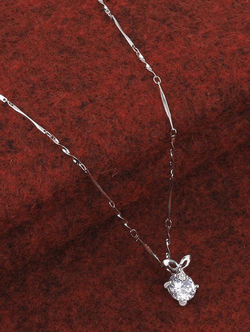 silver metal pendant - 16882149 - Standard Image - 0