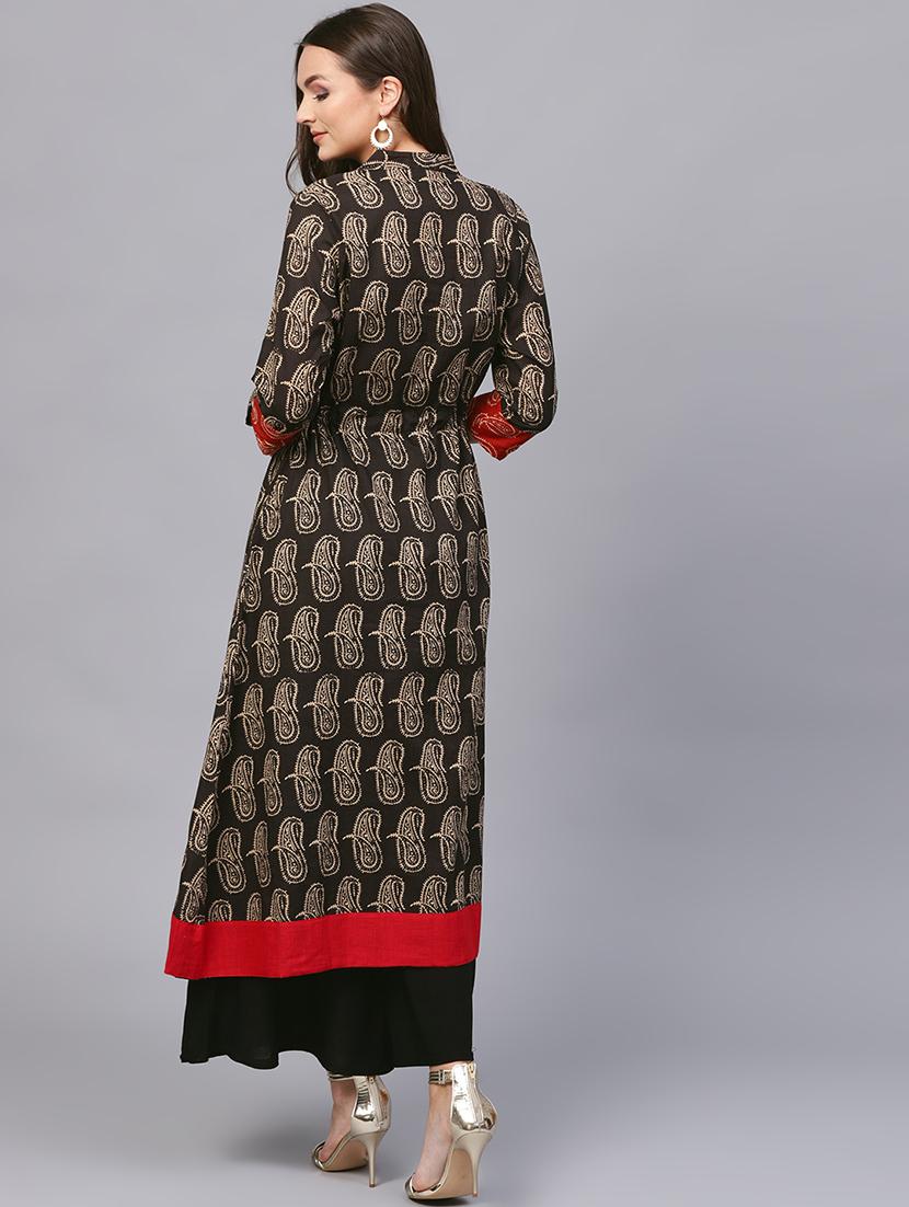 paisley a-line kurta - 16883378 - Standard Image - 2