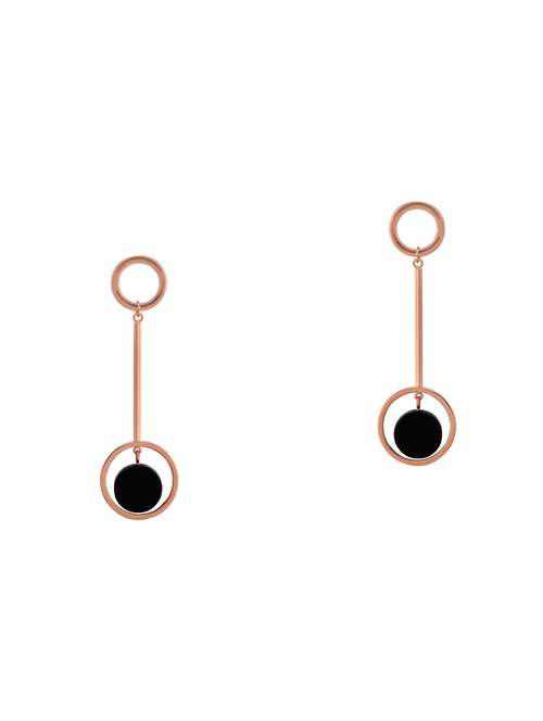 black metal drop earring - 16884141 - Standard Image - 0