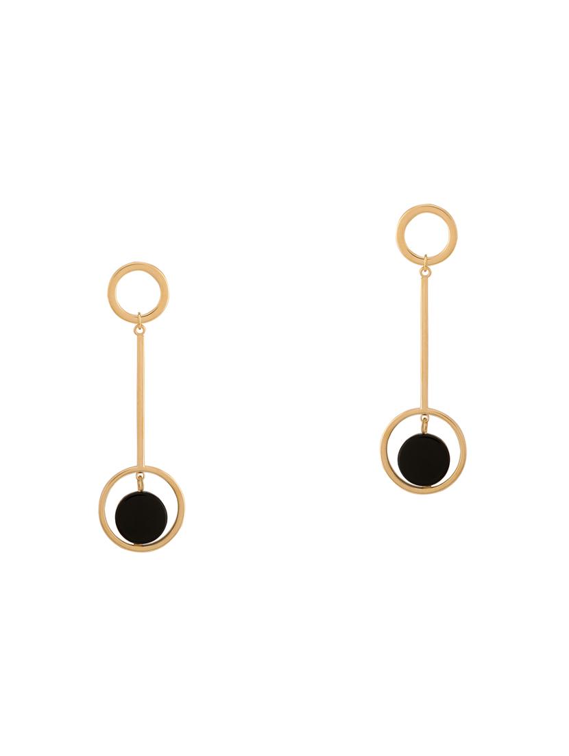 black metal drop earring - 16884142 -  Zoom Image - 0