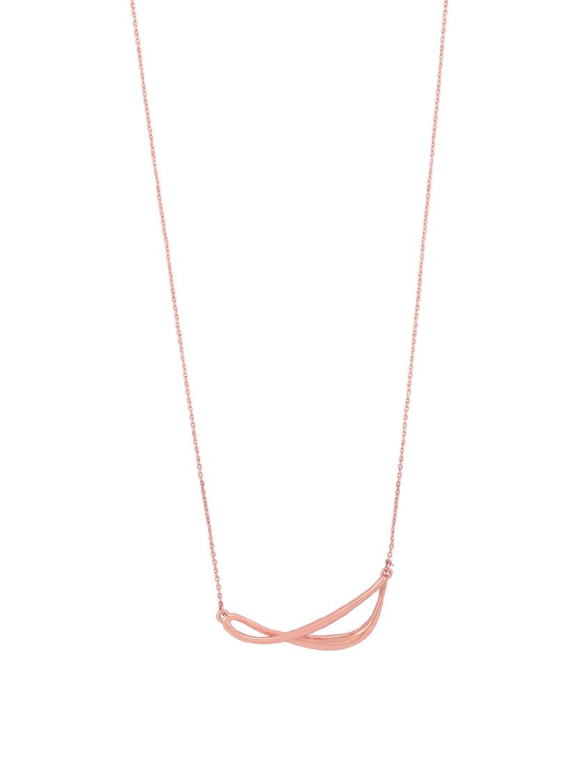 pink rose gold chain pendant - 16884186 - Zoom Image - 0