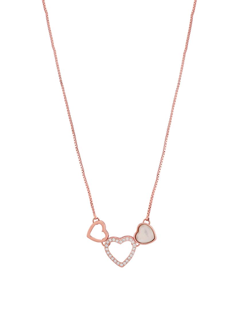 pink rose gold  chain pendant - 16884190 -  Zoom Image - 0