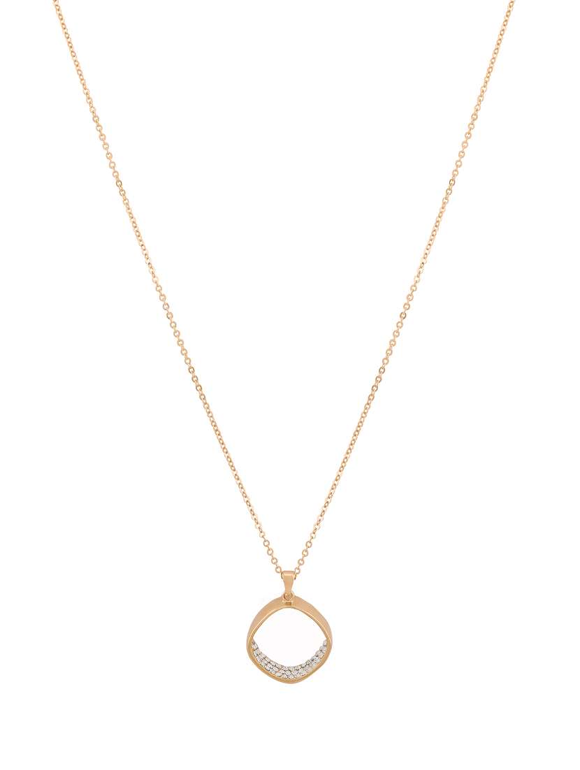 gold tone chain pendant