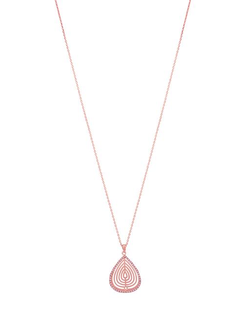 pink rose gold chain pendant - 16884204 - Standard Image - 0