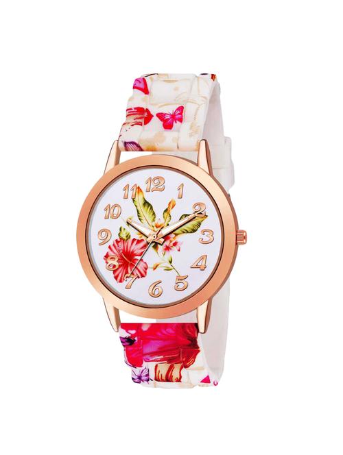 jaycreation white floral watch - 16884218 - Standard Image - 0