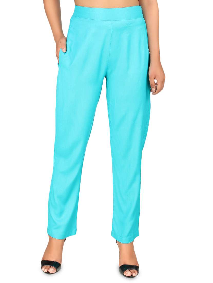 high rise solid peg trouser 