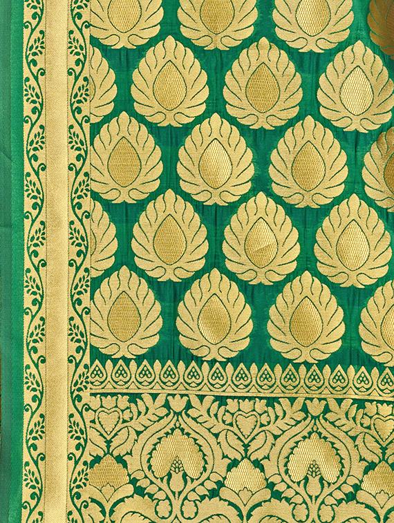 ethnic motif banarasi saree with blouse - 16887264 - Standard Image - 2