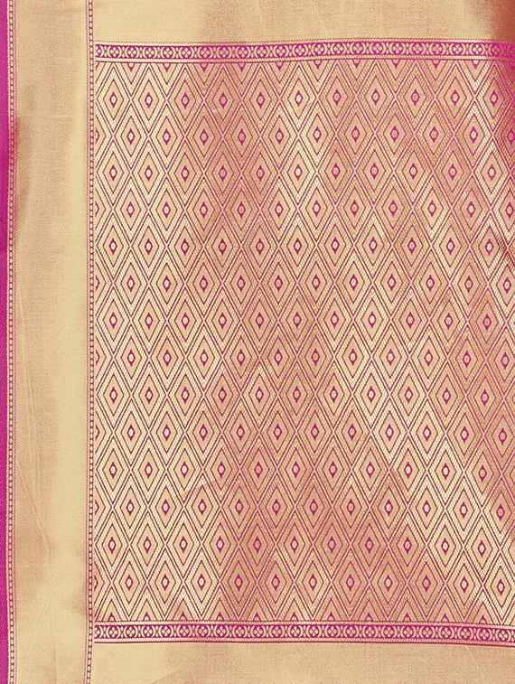 ethnic motif banarasi saree with blouse - 16887266 - Standard Image - 2
