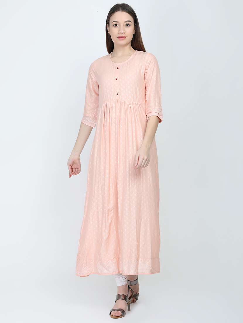 printed flared kurta