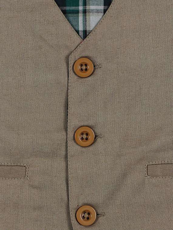beige cotton waistcoats - 16888586 -  Standard Image - 2