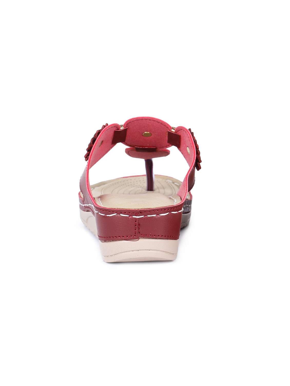 maroon toe separator sandals - 16893707 -  Standard Image - 2
