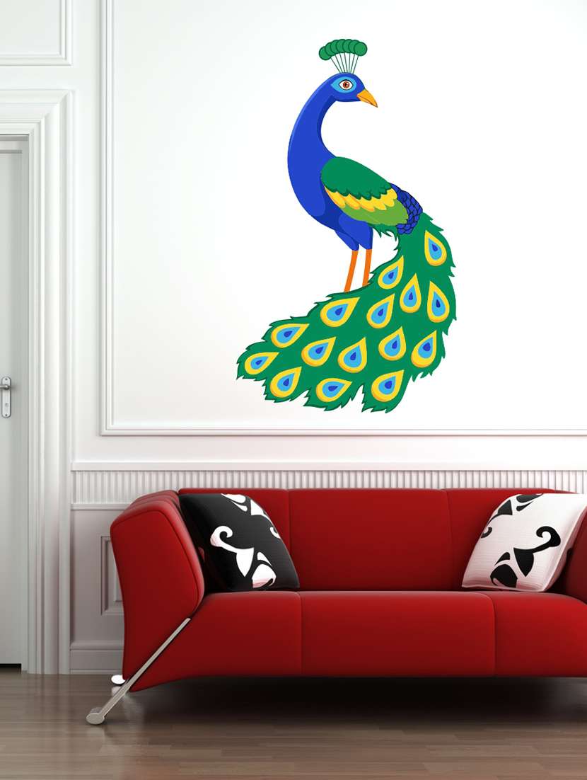  peacock wall sticker  
