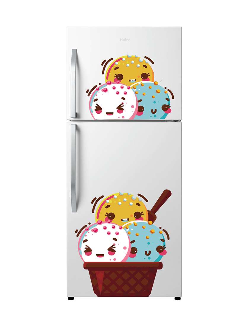   ice cream fridge wall sticker  
