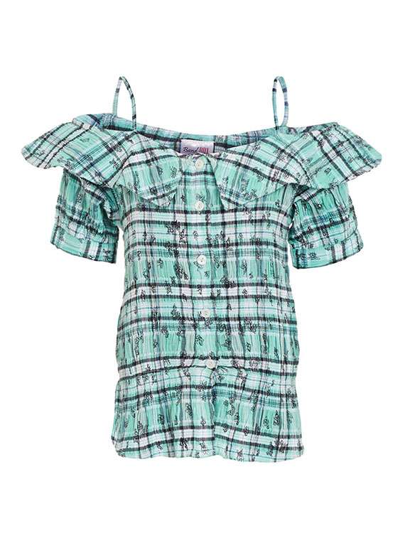 girls shoulder strap top