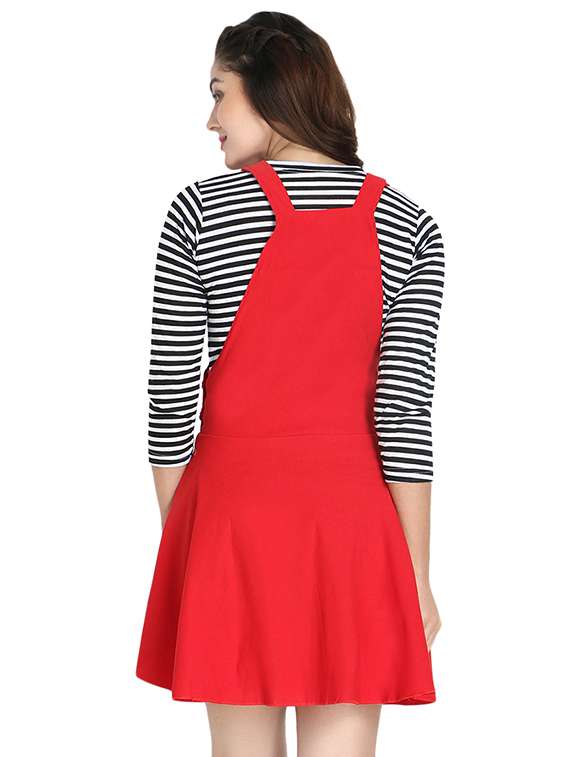 women's fit & flare solid dress - 16894799 -  Standard Image - 2