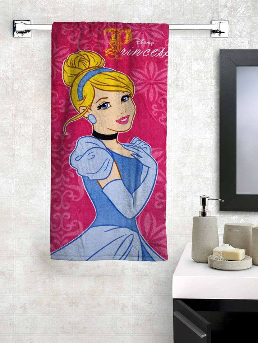  disney princess kids bath towel  