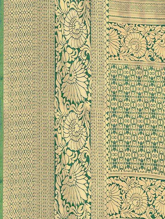 floral banarasi saree with blouse - 16896818 - Standard Image - 2