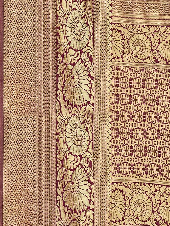 floral banarasi saree - 16896819 - Standard Image - 2