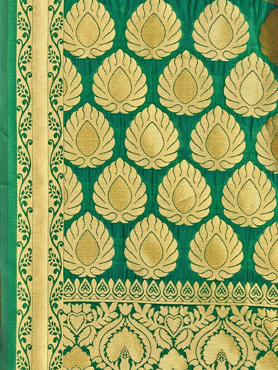 ethnic motif banarasi saree with blouse - 16896823 - Standard Image - 2